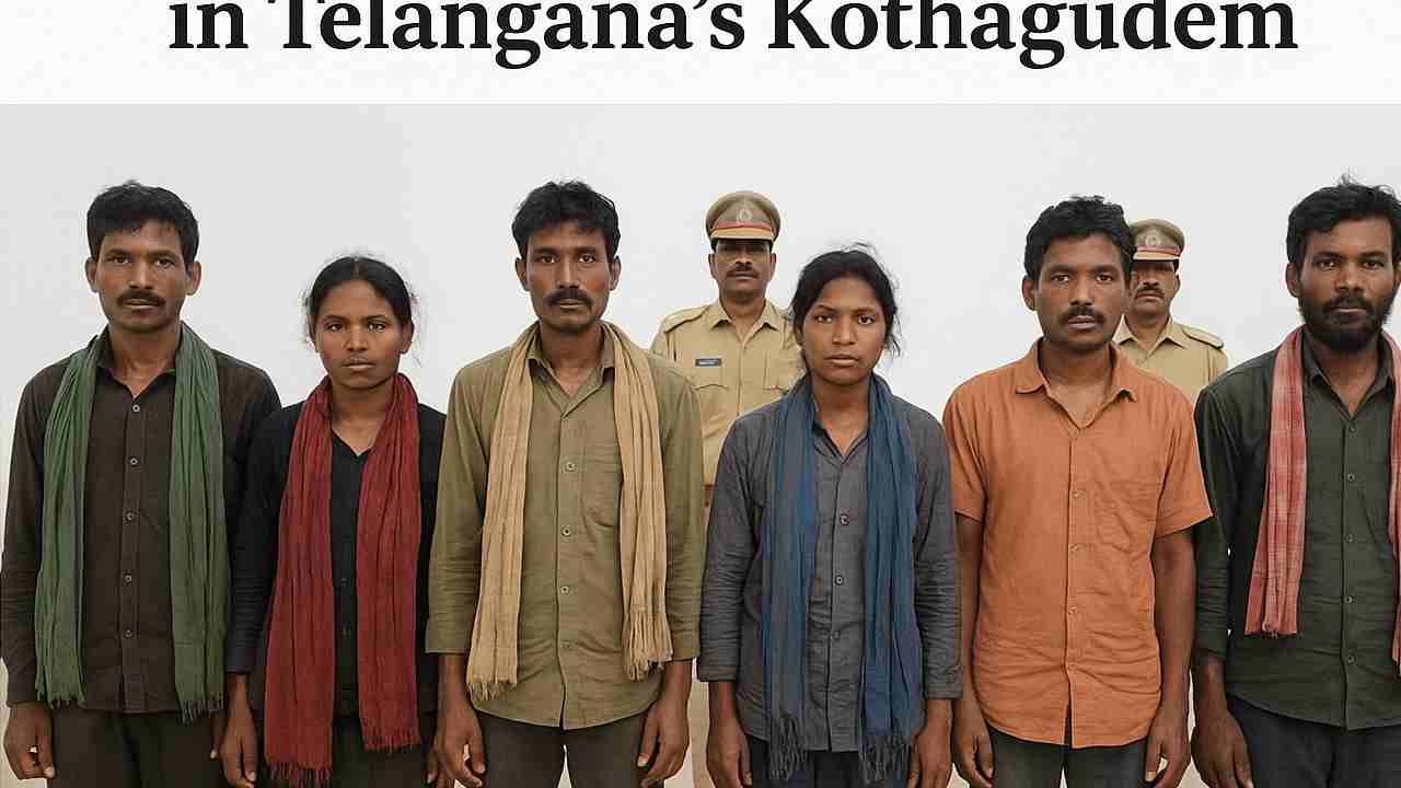 छत्तीसगढ़ के 6 माओवादी तेलंगाना के कोठागुडेम में आत्मसमर्पण