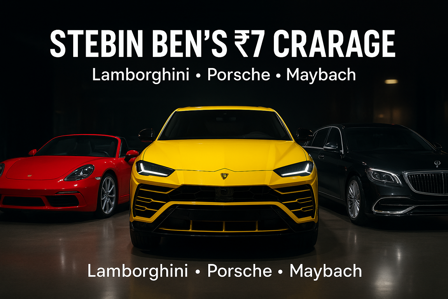 स्टेबिन बेन का ₹7 करोड़ का लग्जरी कार कलेक्शन