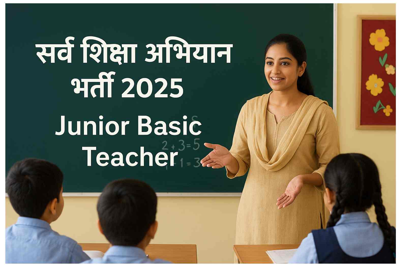 सर्वे शिक्षा अभियान भर्ती 2025 : Junior Basic Teacher के 218 पदों पर आवेदन शुरू
