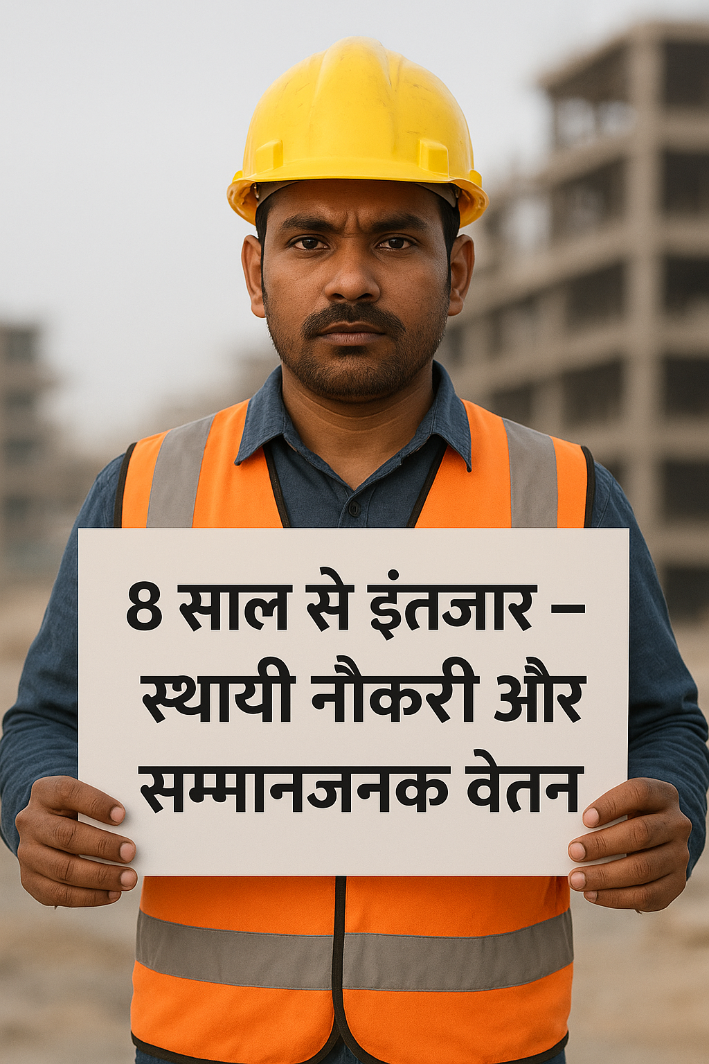 8 साल से इंतजार स्थाई नौकरी और सम्मानजनक वेतन